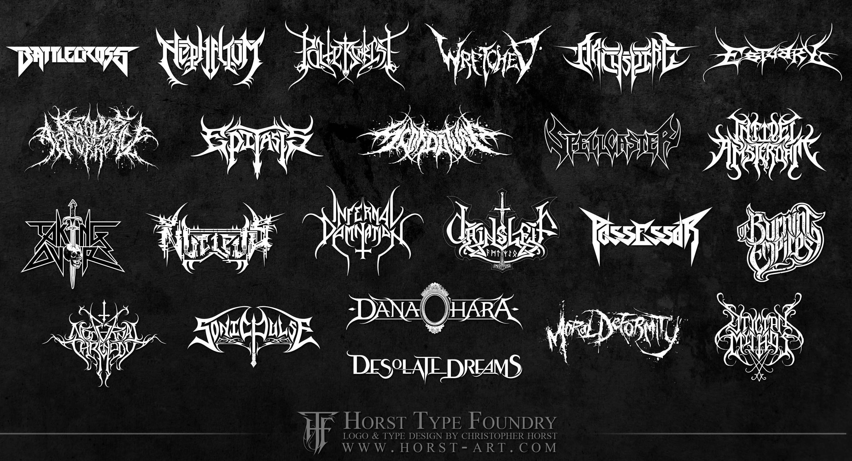 Metal Band Logo - Heavy Metal Logos. Ambigrams. Metal bands, Music, Heavy Metal