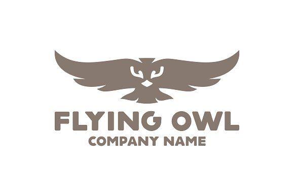 Flying Owl Logo - Flying Owl logo Logo Templates Creative Market