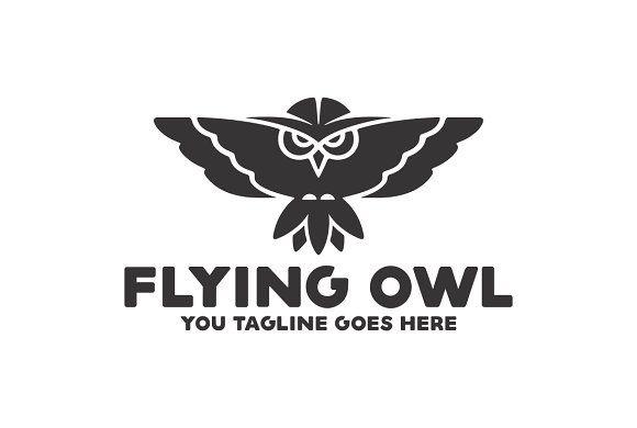 Flying Owl Logo - Flying Owl ~ Logo Templates ~ Creative Market