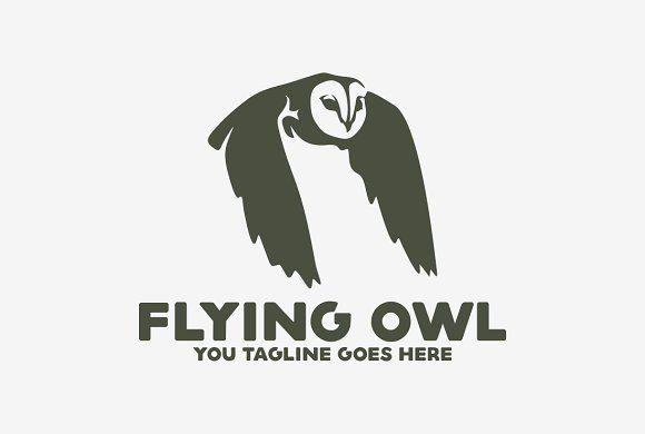Flying Owl Logo - Flying Owl ~ Logo Templates ~ Creative Market