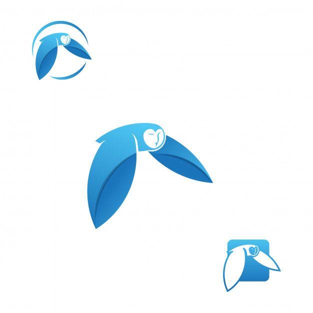 Flying Owl Logo - Flying owl logo template Vector | Premium Download