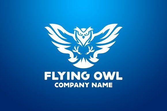 Flying Owl Logo - Flying Owl Logo ~ Logo Templates ~ Creative Market