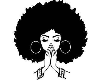 Black Woman Logo - Black woman clipart | Etsy