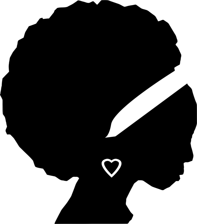 Afro Woman Logo - African American Silhouette Black Female Woman free commercial ...