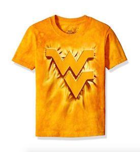 WV Logo - West Virginia Mountaineers Youth T Shirt WV Logo Tee By The Mountain