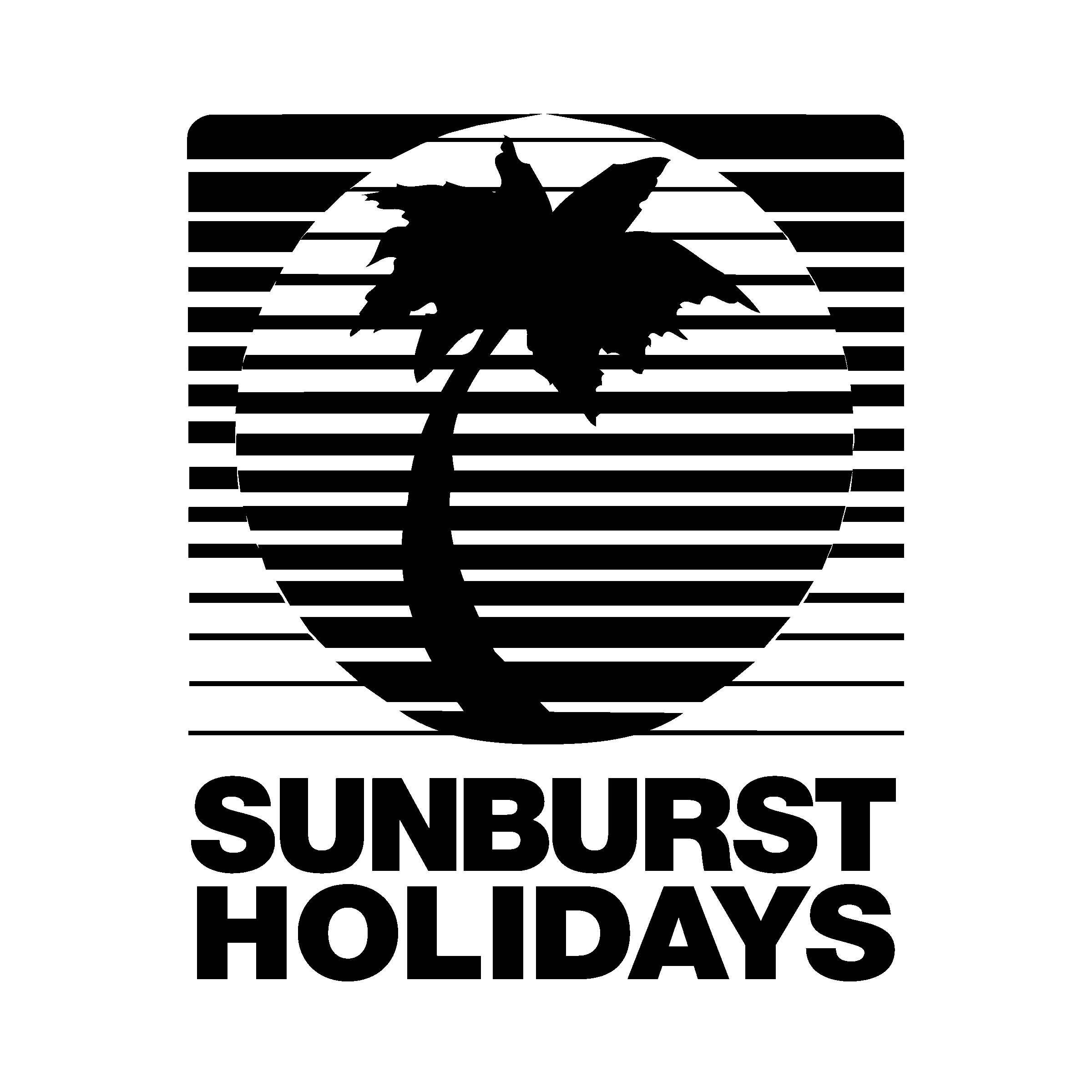 White Sunburst Logo - Sunburst Holidays Logo PNG Transparent & SVG Vector - Freebie Supply