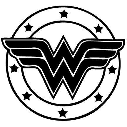 Black Woman Logo - wonder woman logo tattoo | Black And White Wonder Woman Logo R2 ...