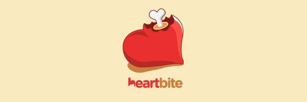 Red Heart Food Logo - Tasty Food Logo Designs for Restaurants and Cafes