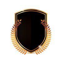 Black and Gold Shield Logo - Icon Icon Symbol Symbols Security Securities Privacy Private Secure
