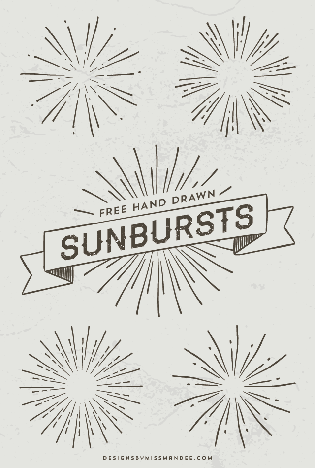 White Sunburst Logo - Hand Drawn Sunbursts | Vectors | Drawings, Design, How to draw hands
