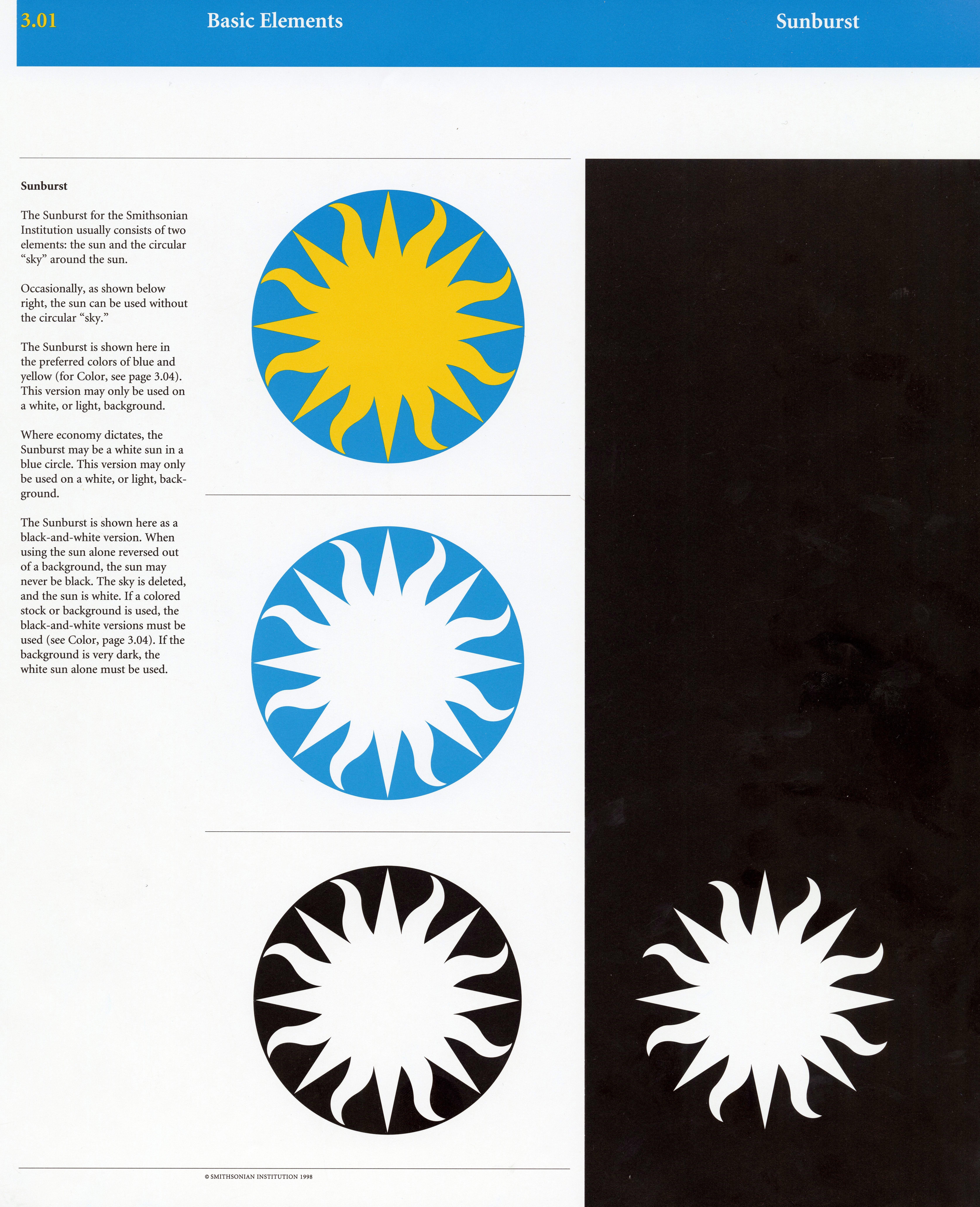 White Sunburst Logo - Design + Archives: One Smithsonian