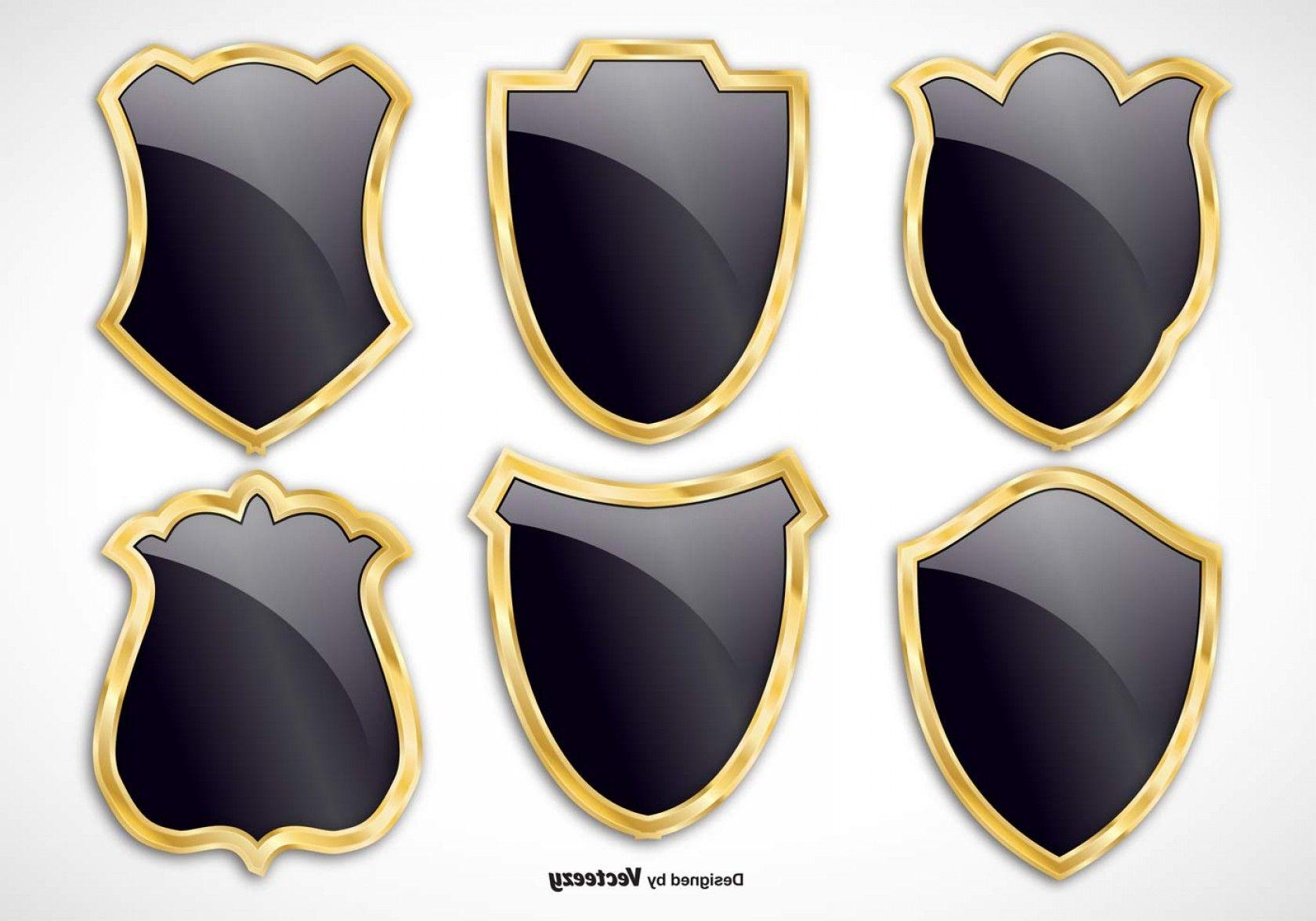 Black and Gold Shield Logo - Blue And Gold Shield Vector