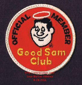 Good Sam Club Logo - LMH PATCH Badge GOOD SAM CLUB Travel OFFICIAL MEMBER Sams Halo Logo ...