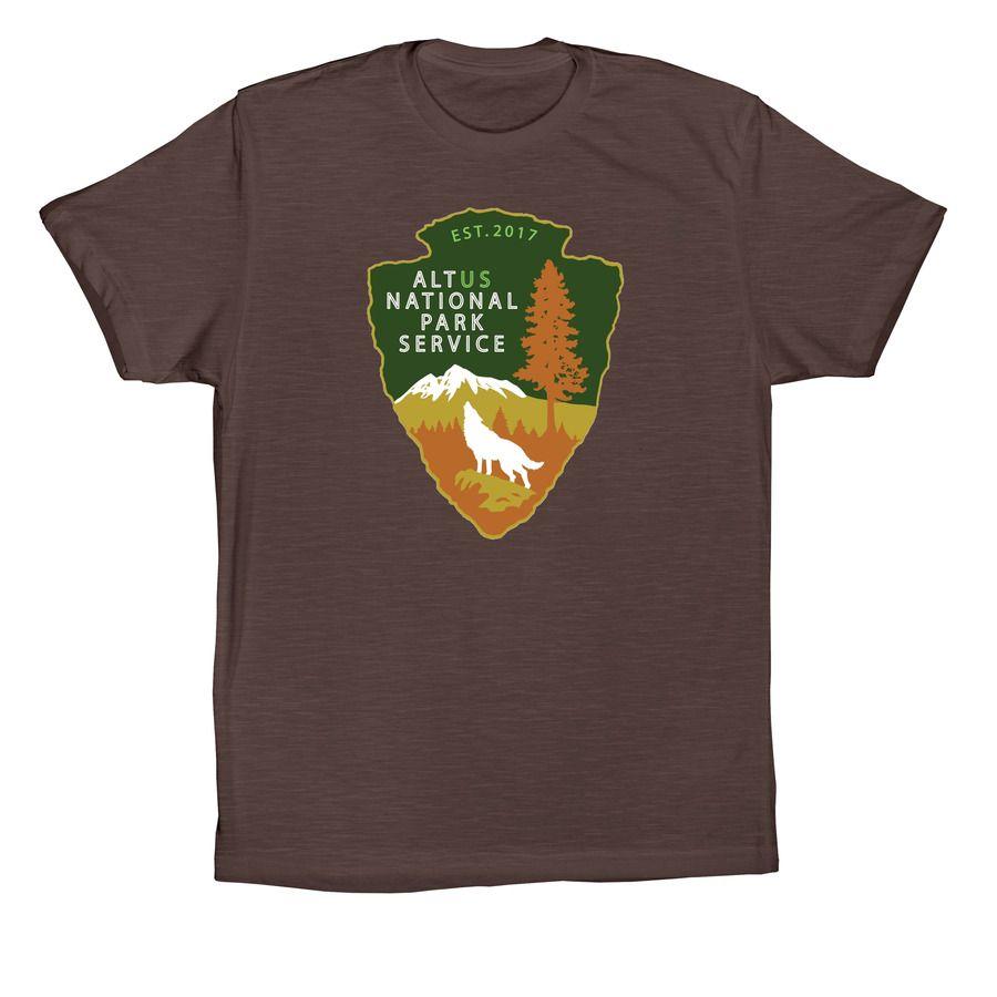 Us National Parks Logo - Alt US National Park Service T-Shirt | Bonfire