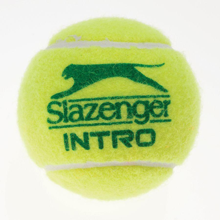 Green Ball Logo - Buy Slazenger 'Mini Tennis Green' Balls Bucket 3pk | TTS