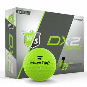 Green Ball Logo - WILSON DX2 OPTIX GREEN GOLF BALL ONE DOZEN BALLS FREE TRACKED ...