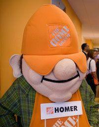 Home Depot Homer Logo - The Home Depot. Meet Homer: The Home Depot's Much Loved DIY Mascot