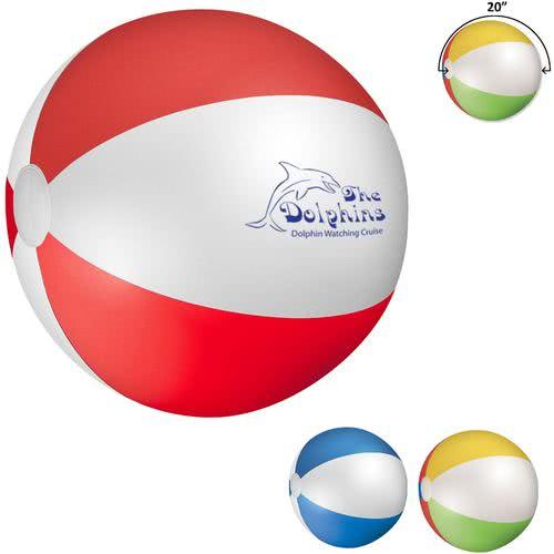 Beach Ball Logo - Promotional 12 Beach Balls with Custom Logo for $0.822 Ea
