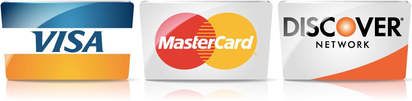 Visa MasterCard Discover Logo - Online Payments