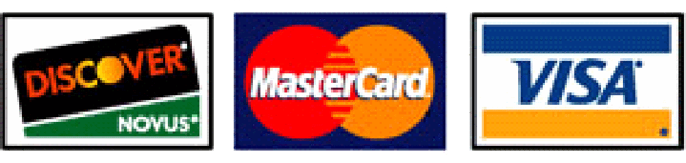 Visa MasterCard Discover Logo - Ice Cream Junction