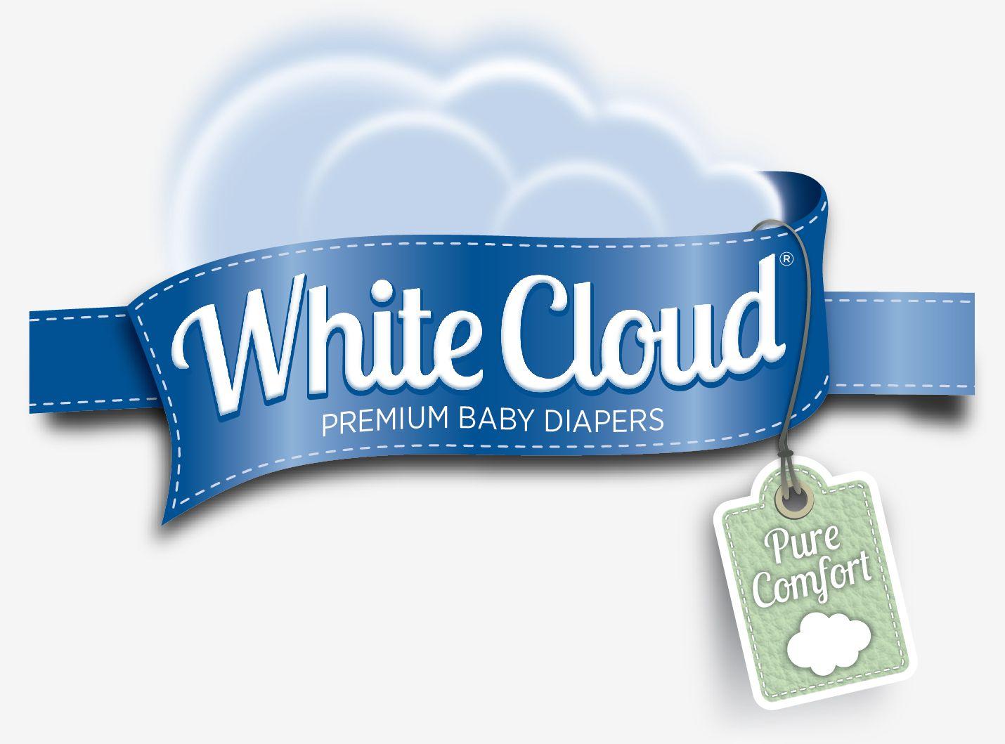 White Cloud Logo - We're On The White Cloud: Diapers, That Is