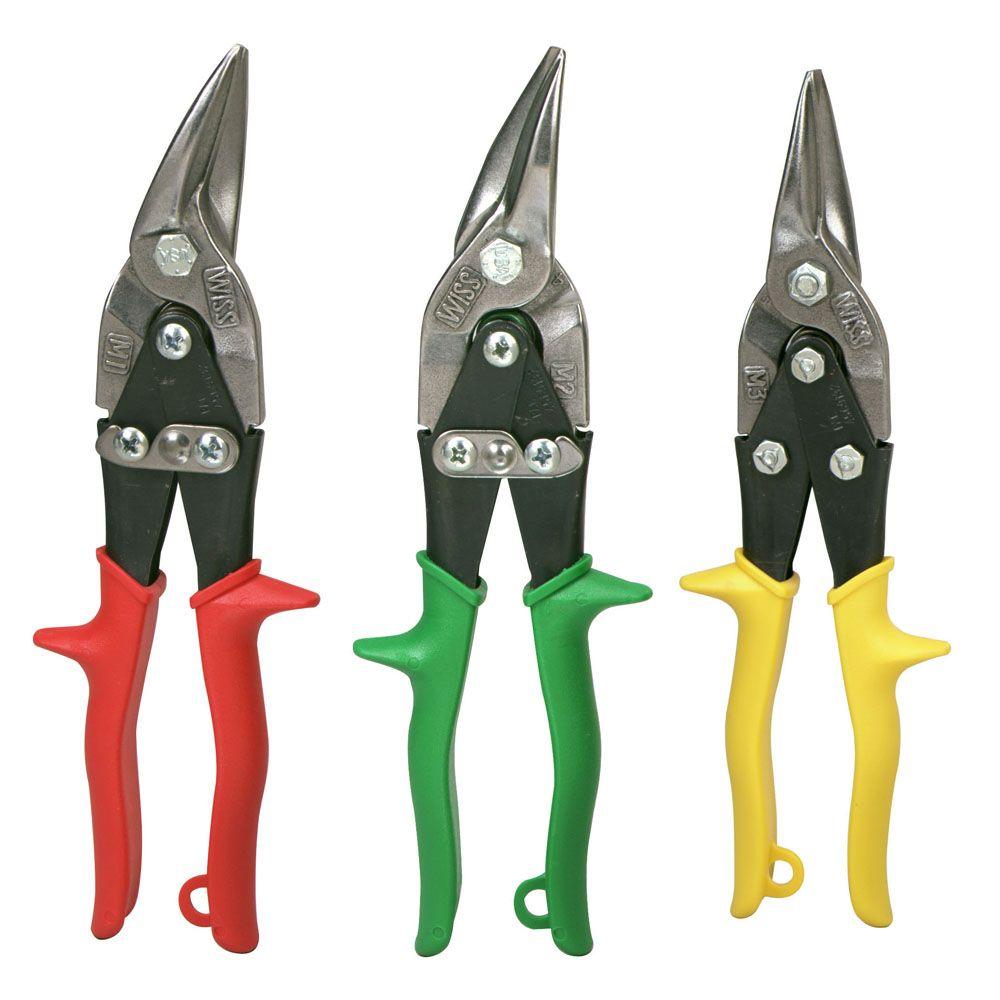 Wiss Tools Logo - Wiss Aviation Snip Set (3-Piece)-M123R - The Home Depot