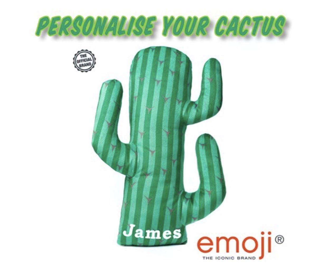 Emoji Brand Green Logo - Personalised Cactus emoji® Brand Cushion | Pop-up Shop at Junction ...