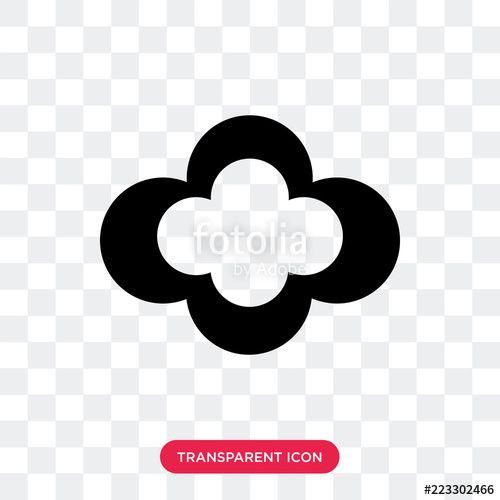 White Cloud Logo - Speech Cloud icon vector sign and symbol isolated on white ...