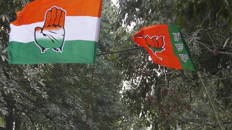 RSS Party Logo - Madhya Pradesh Assembly Polls 2018: Congress, BJP continue to spar ...