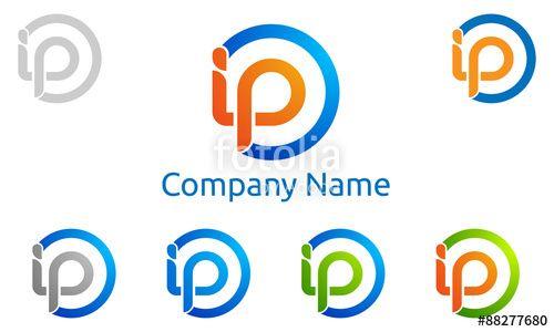 IP Logo - I p, i p letter, vector, logo, design