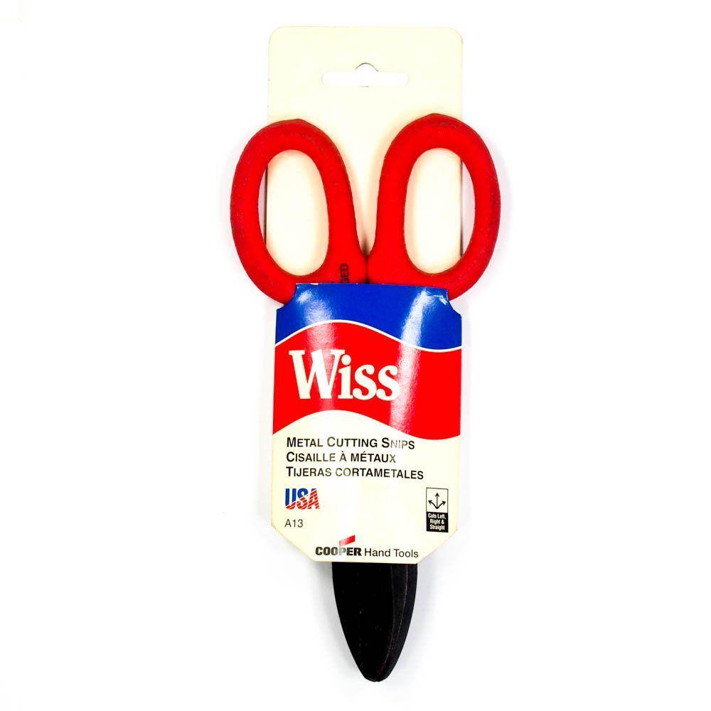 Wiss Tools Logo - WISS A13N 7-Inch Straight Pattern Tinner's Snip Metal Cutting