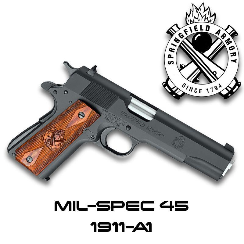 1911 Springfield Armory Logo - Springfield Armory NM425892: 1911 A1 .45 ACP High Shooting