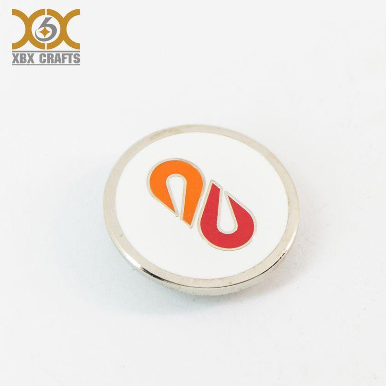 Pin Company Logo - Customized Company Logo Metal Enamel Pin With Butterfly Pin - Buy ...
