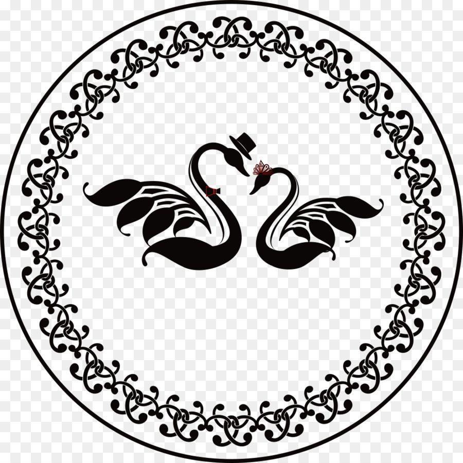 Black Bird in Circle Logo - Wedding Logo duck logo png download