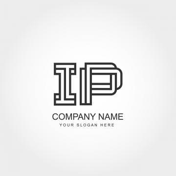 IP Logo - Initial Letter IP Logo Template Template for Free Download on Pngtree