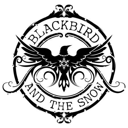 Black Bird in Circle Logo - lunebird@gmail.com – Blackbird and the Snow