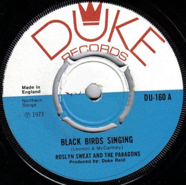 Black Bird in Circle Logo - Roslyn Sweet And The Paragons - Black Birds Singing / Always (Vinyl ...