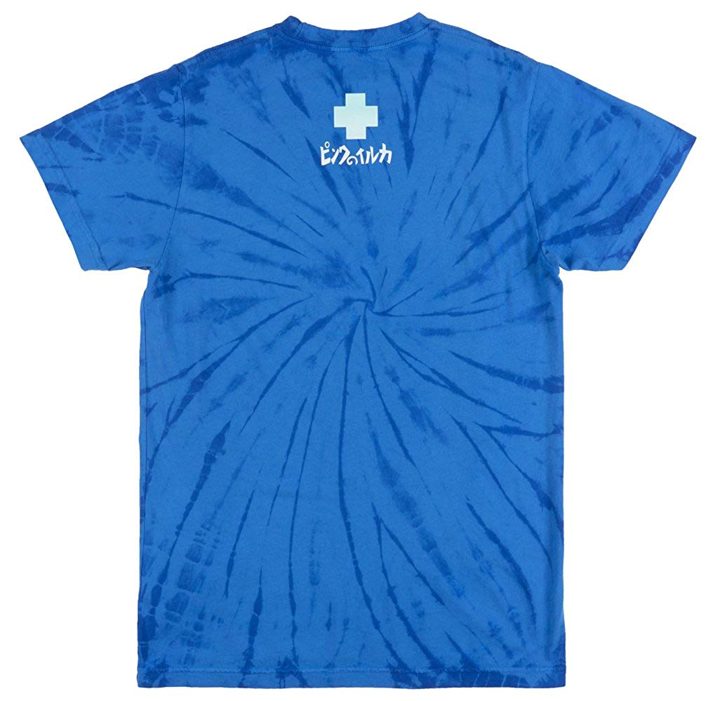 Pink Dolphin Clothing Line Logo - Pink Dolphin LINE WASH T Shirt Mens TIE DYE Blue: Clothing