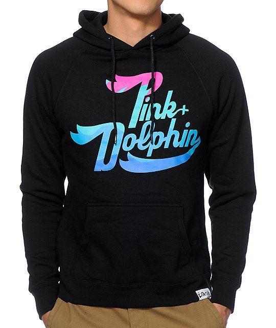 Pink Dolphin Clothing Line Logo - Pink Dolphin Ocean Script Hoodie. Fresh Apparels and Accesories