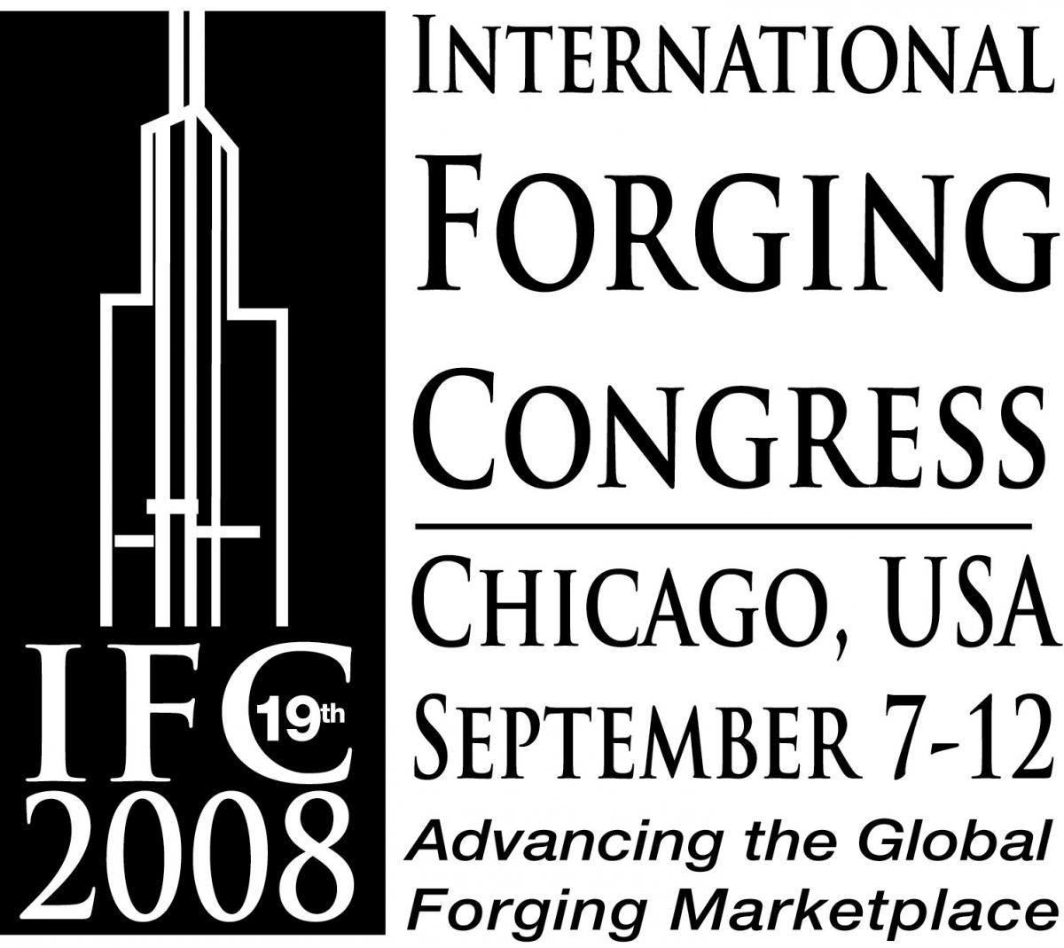 Blue Square Shaped Logo - IFC logos | Forging Industry Association