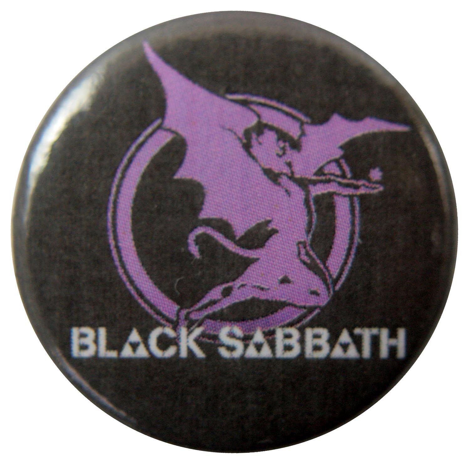 Black Sabbath Devil Logo - Black Sabbath Purple Button Badge