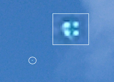 Blue Square Shaped Logo - Blue Square Shaped UFO Over Elsa, Texas