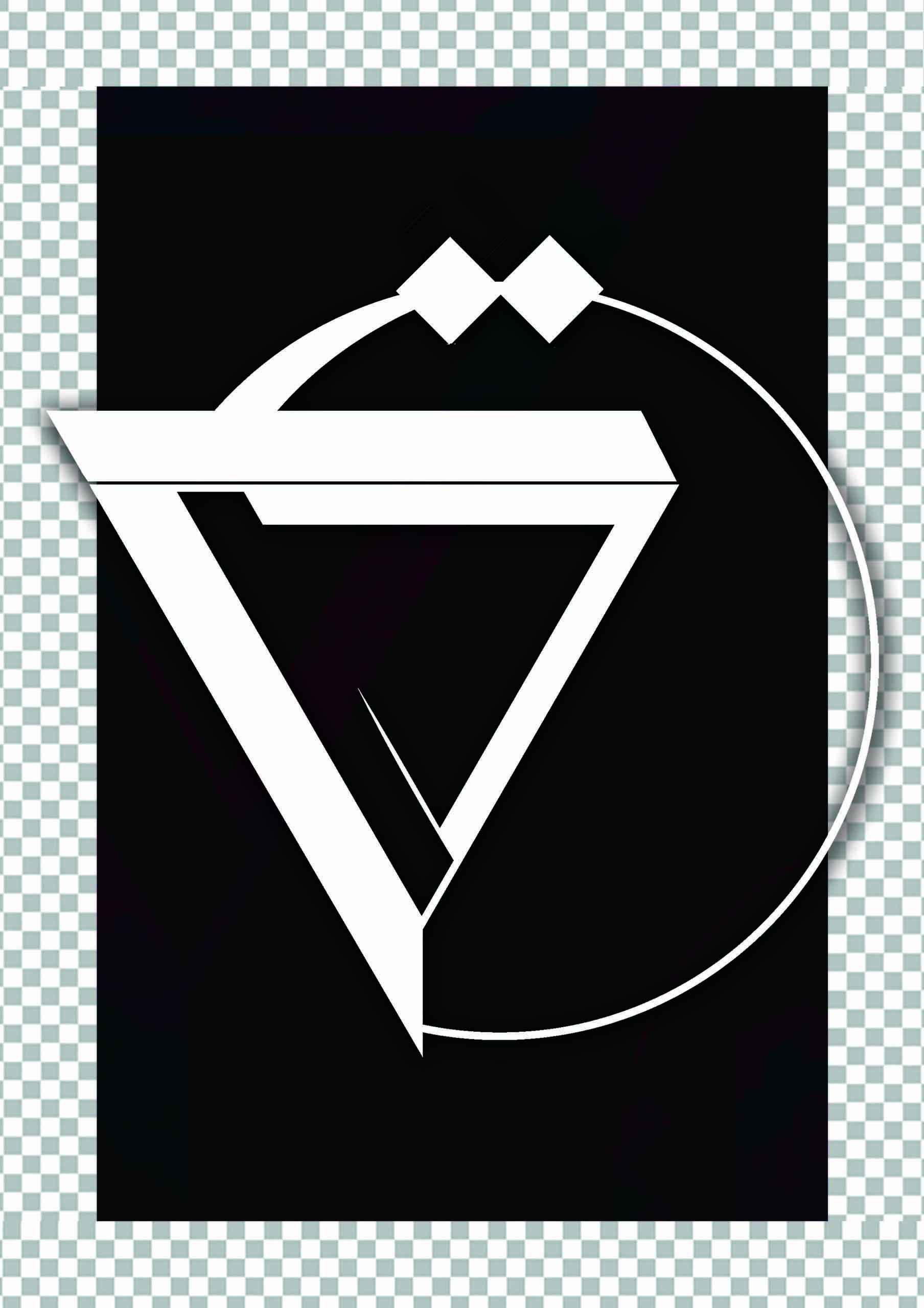 Three Black Triangle Logo - The first logo arabic calligraphy logo for 