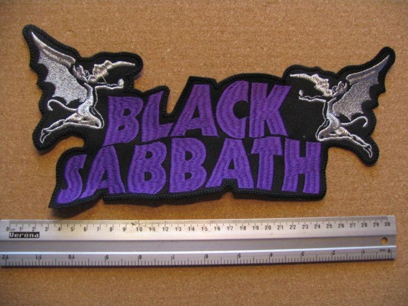 Black Sabbath Devil Logo - BLACK SABBATH - PURPLE LOGO + DEVIL | Backpatches | Riffs Merchandise