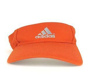 Three Orange Logo - ADIDAS Three Bars Silver Logo Sun Visor Hat Cap Orange Color ...