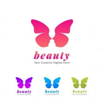 Butterfly Face Logo - Butterfly Face Vectors, Photo and PSD files