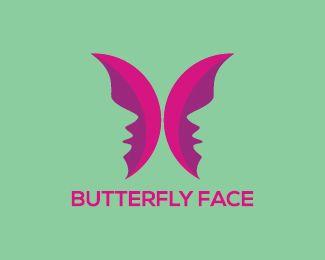 Butterfly Face Logo - butterfly face Designed by arishu | BrandCrowd