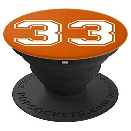 Three Orange Logo - Amazon.com: Jersey Number 33, #33, No. 33, Number Thirty Three ...