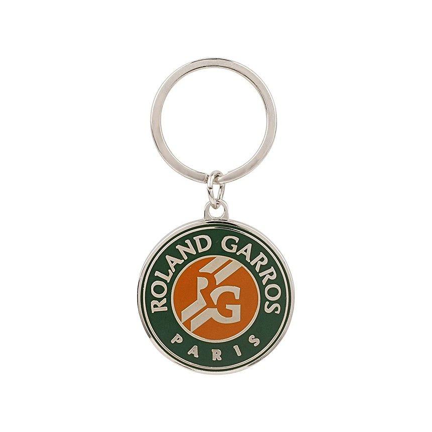 Three Orange Logo - ROLAND GARROS Roland-Garros Three-tone logo keychain - green ...