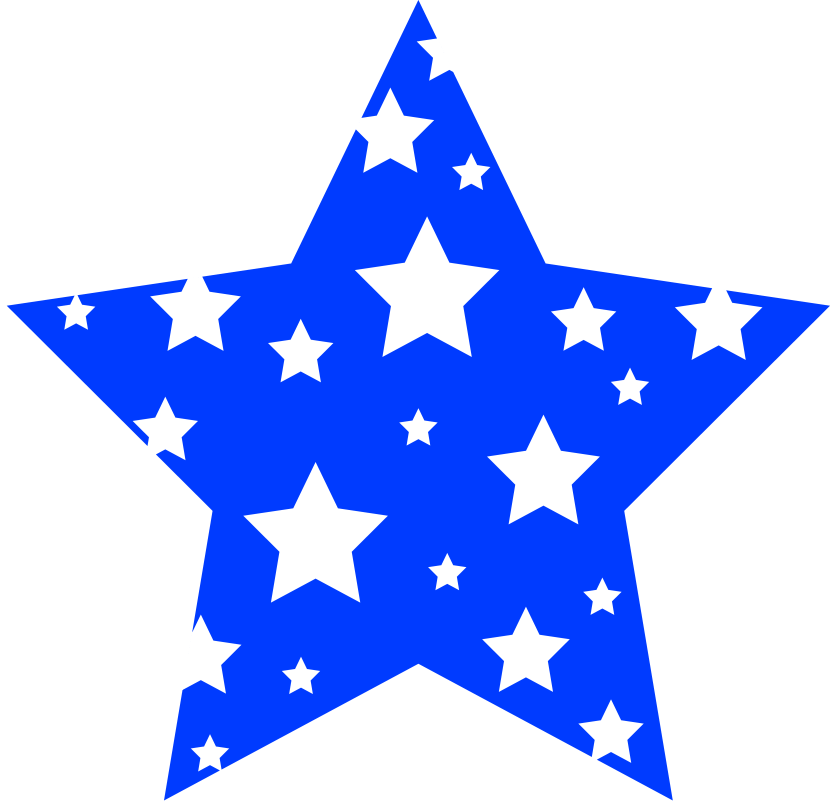 Red and Blue Star Logo - Red white and blue star border image library library